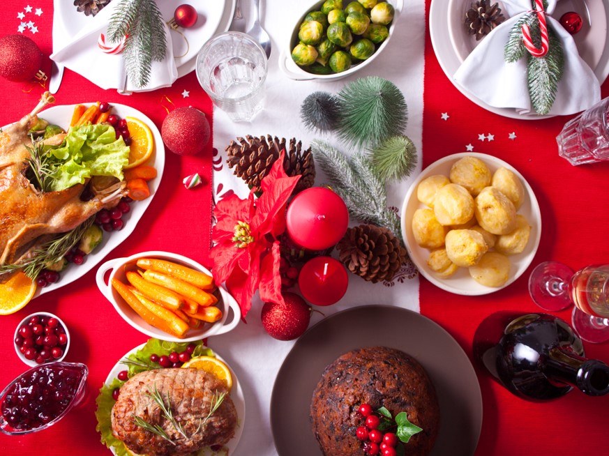 comida de navidad abundancia