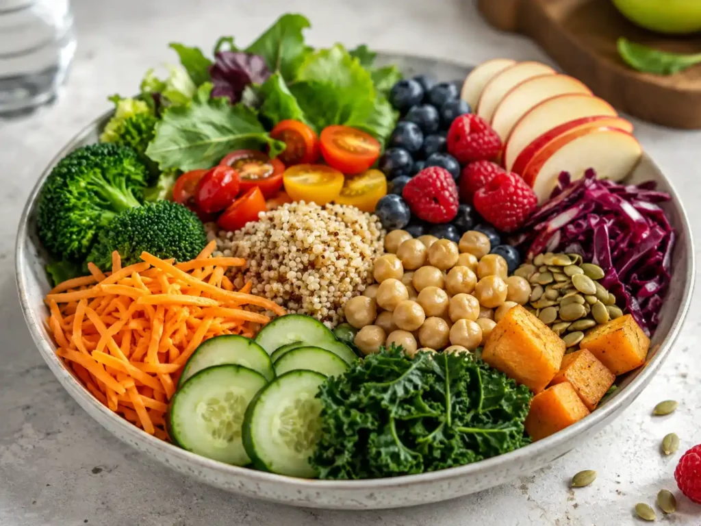 Cómo comer saludable para bajar de peso 2.Dale más espacio a verduras, frutas y alimentos ricos en fibra - Dr Felipe Bernal