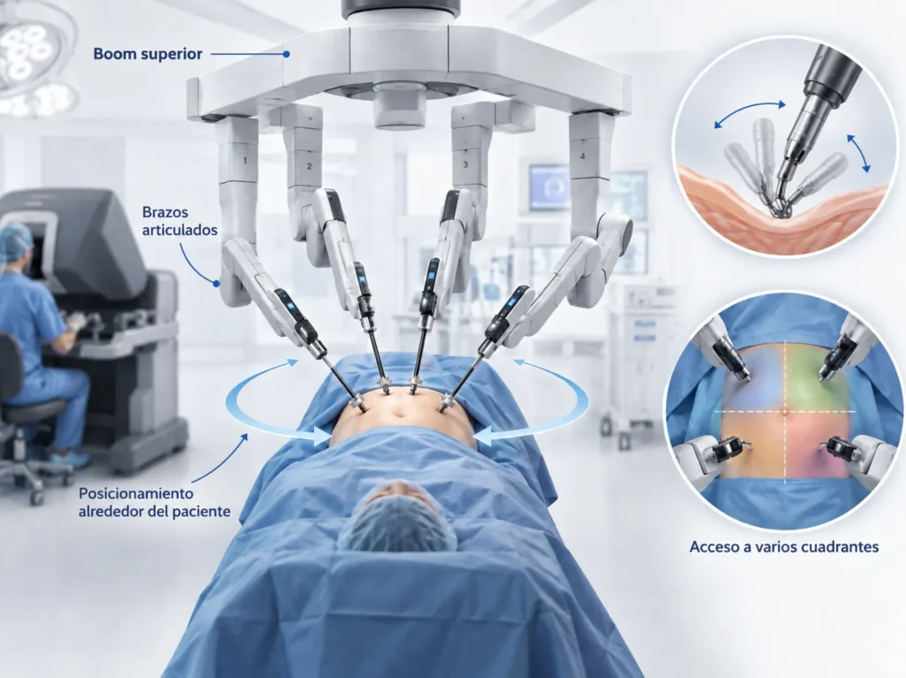 Todos los robots quirúrgicos son iguales Así se diferencia el robot Da Vinci Xi - Dr Felipe Bernal - La diferencia empieza en cómo está diseñado alrededor del paciente